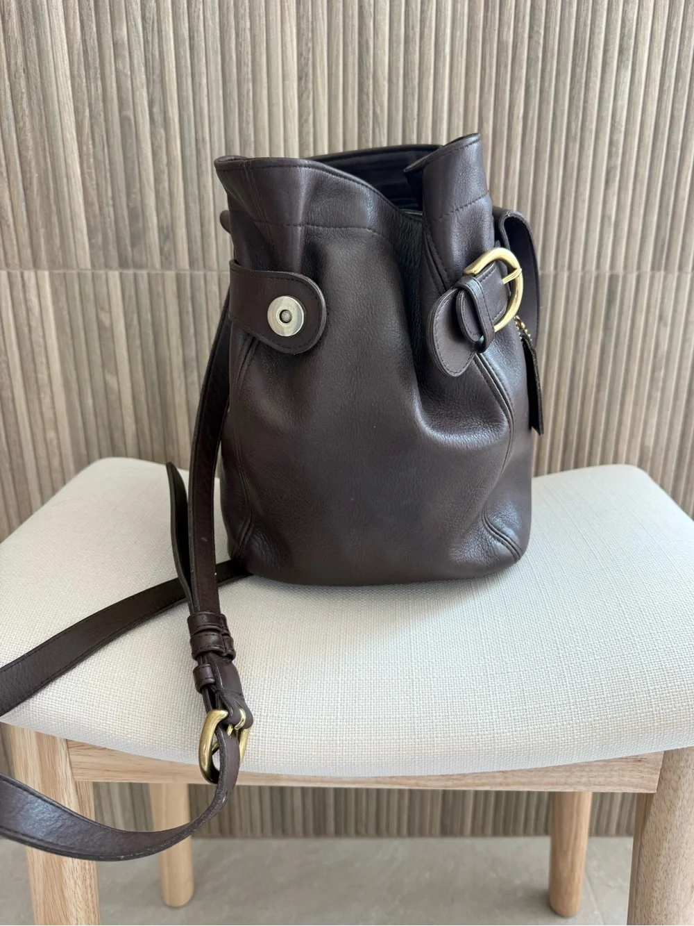 Vintage 1990’s Coach Soho Belted Bucket Bag